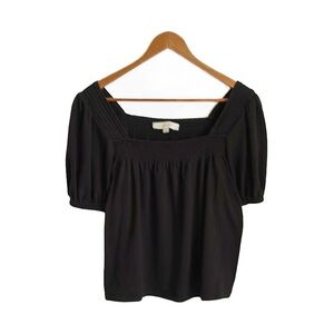 LOFT Smocked Puff Sleeve Top